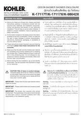 Kohler ODEON SHOWER K-17117T Installation And Care Manual