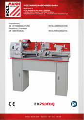 HOLZMANN MASCHINEN ED750FDQ 230V User Manual
