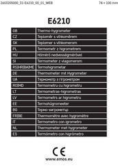 Emos E6210 Manual