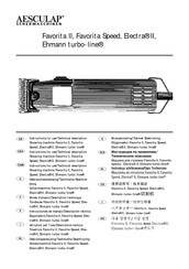 Aesculap Ehmann turbo-line Instructions For Use Manual
