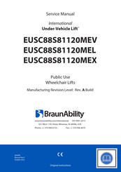BraunAbility EUSC88S81120MEV Service Manual
