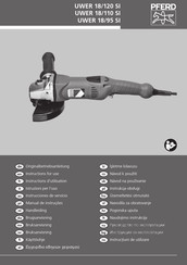 PFERD UWER 18/120 SI Instructions For Use Manual