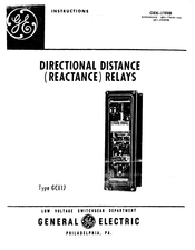GE GCX17 Instructions Manual