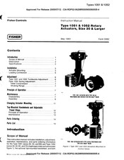 Fisher 1052 Instruction Manual