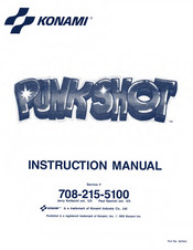 Konami PUNK SHOT Instruction Manual