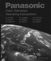 Panasonic CT-G2987L Operating Instructions Manual