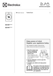 Electrolux UltimateCare 300 EDV80 Series User Manual