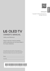LG OLED83M49LA Owner's Manual