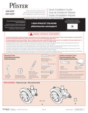 Spectrum Brands Pfister JX8-640P Quick Installation Manual