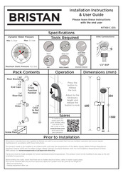 Bristan KIT100 C (D1) Installation Instructions & User Manual