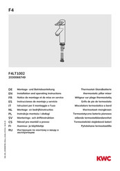 KWC F4LT1002 Installation And Operating Instructions Manual