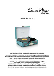LENCO Classic Phono TT-110BUWH User Manual