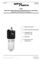 Spirax Sarco IL1M Installation And Maintenance Instructions Manual