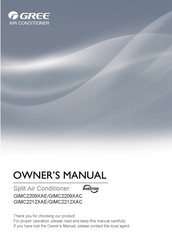 Gree GIMC2212XAC Owner's Manual
