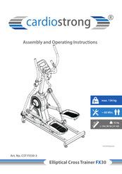 CARDIO STRONG CST-FX30-3 Assembly And Operating Instructions Manual