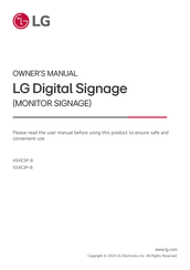 LG 55XE3P-B Owner's Manual