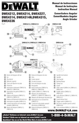 DeWalt DWE4336-AR Instruction Manual