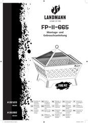 Landmann FP-II-665 Assembly And Operating Instructions Manual