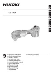 HIKOKI CV18DAW4Z Handling Instructions Manual
