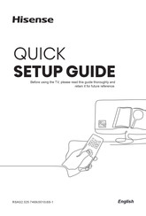 Hisense 85A6K Quick Setup Manual