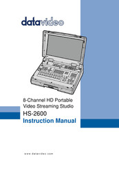 Datavideo HS-2600 Instruction Manual