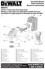 DeWalt DCG415 Instruction Manual