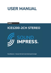 SOUNDIMPRESS ICE1200-2CH STEREO User Manual