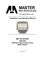 Master Water Conditioning MP-TS-10T Installation And Operation Manual