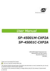 JAI SP-45001C-CXP2A-F User Manual