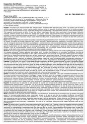 Palmako PAV-6040-1KI-1 Installation Manual