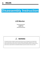 Philips Brilliance 329P1H Disassembly Instructions Manual