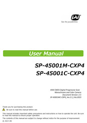 JAI SP-45001M-CXP4 User Manual