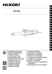 HIKOKI GP 2S2 Handling Instructions Manual