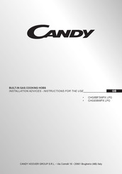 Candy CHG6BF3WPX LPG Instructions For The Use - Installation Advices