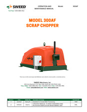 SWEED 300AF Operation And Maintenance Manual