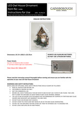 Gainsborough M986 Instructions For Use Manual