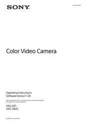 Sony SRG-XB25 Operating Instructions Manual