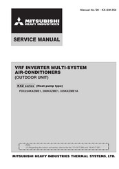 Mitsubishi Heavy Industries FDC335KXZME1A Service Manual