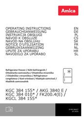 Amica KGCL 384 155 Series Operating Instructions Manual