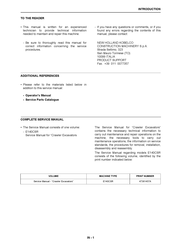 New Holland E140CSR Manual