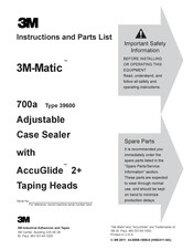 3M 3M-Matic 700a Instructions And Parts List
