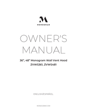 Monogram ZVWS361 Owner's Manual