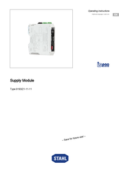 Stahl 9193/21-11-11 Operating Instructions Manual