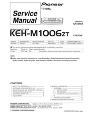 Pioneer KEH-M1006ZT Service Manual