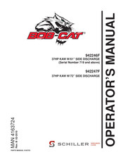 Schiller BOB-CAT 942246F Operator's Manual