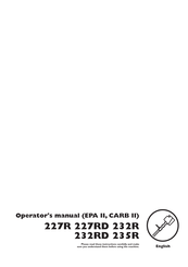 Jonsered 235R Operator's Manual