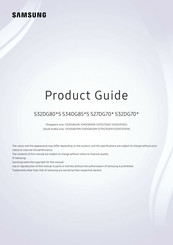 Samsung S27DG702EE Product Manual