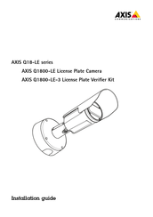 Axis Q1800-LE-3 Installation Manual
