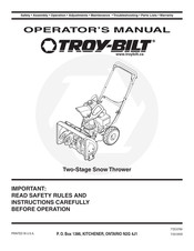 Troy-Bilt 31AS3BB2563 Operator's Manual