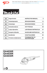 Makita GA4530K Instruction Manual